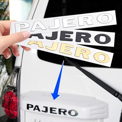 1 шт. металлический логотип буква для Pajero Mitsubishi 3D эмблема автомобиля задний багажник наклейки передний капот надпись значок авто аксессуары стиль