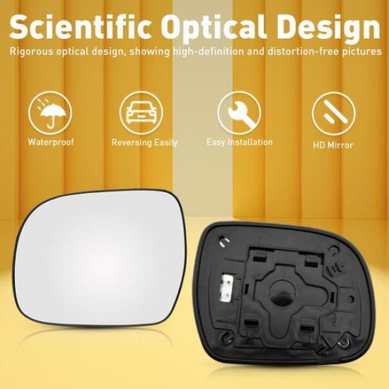 Для Lexus RX 300 330 350 400H Правое 2004-2009 Левое Боковое Зеркало Стекло с Подогревом
