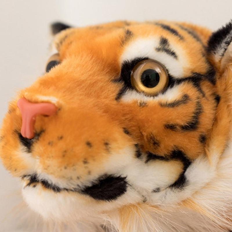 Уникальный тигровый дизайн Держатель для салфеток из полипропилена и хлопка Удобный аксессуар для туалетных столиков в ванной и автомобиля