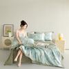 Mei Yun Ge washed silk digital printed corner style summer quilt