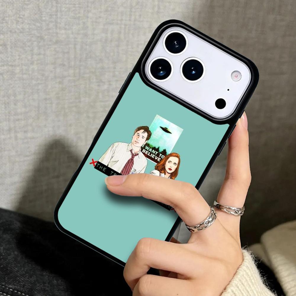 Чехол Case для iPhone 17 Air 16 Pro Max 15 Plus 11 13 Mini 14 12 Задняя крышка телефона Печать The X Files Я хочу верить