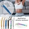 Свисток Осознанное Дыхание Ожерелье Подвески для Йоги и Медитации Женщина Леди Девушка