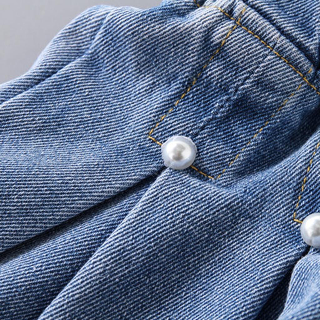 Детские джинсовые шорты для летней верхней одежды, плиссированные джинсовые шорты для девочек