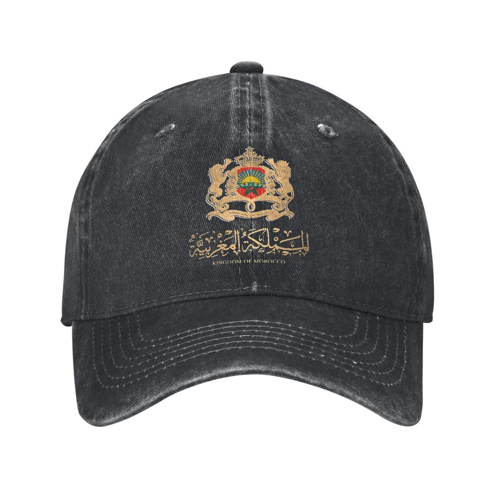 Morocco Heart Flag Morocco Of Arms Baseball Cap Accessories For Unisex  Adjustable Trucker Hat