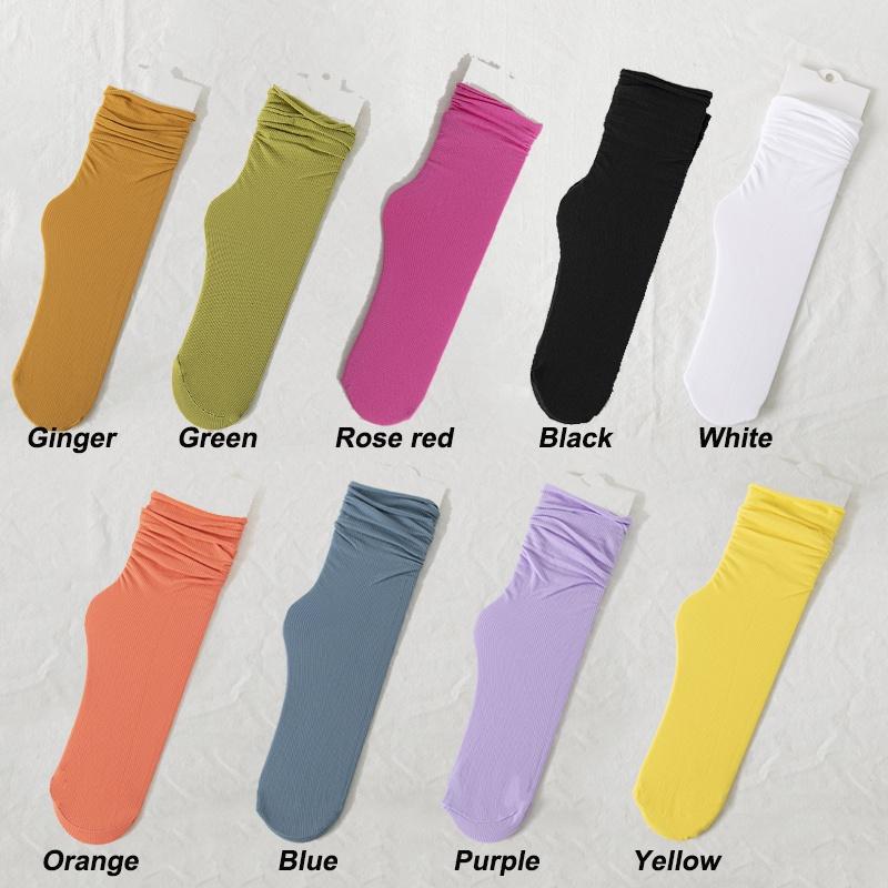 Женские носки из ледяного шелка, летние ультратонкие крутые носки, яркие, сладкие дышащие носки, Calcetines De Mujer Femmes Chaussettes
