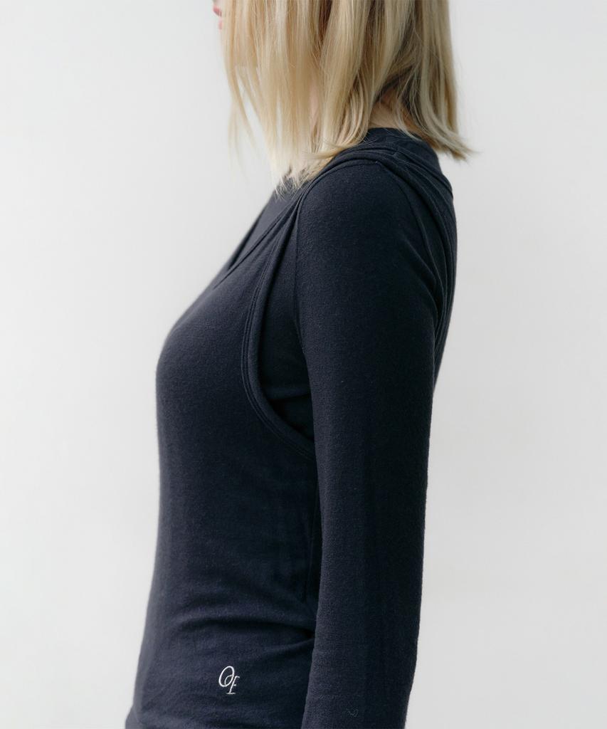 OSTKAKA Essential Layered Twin Set Navy