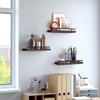 2Pcs Storage Shelf Wood Board Wall Mounted Home Organizer Shelves