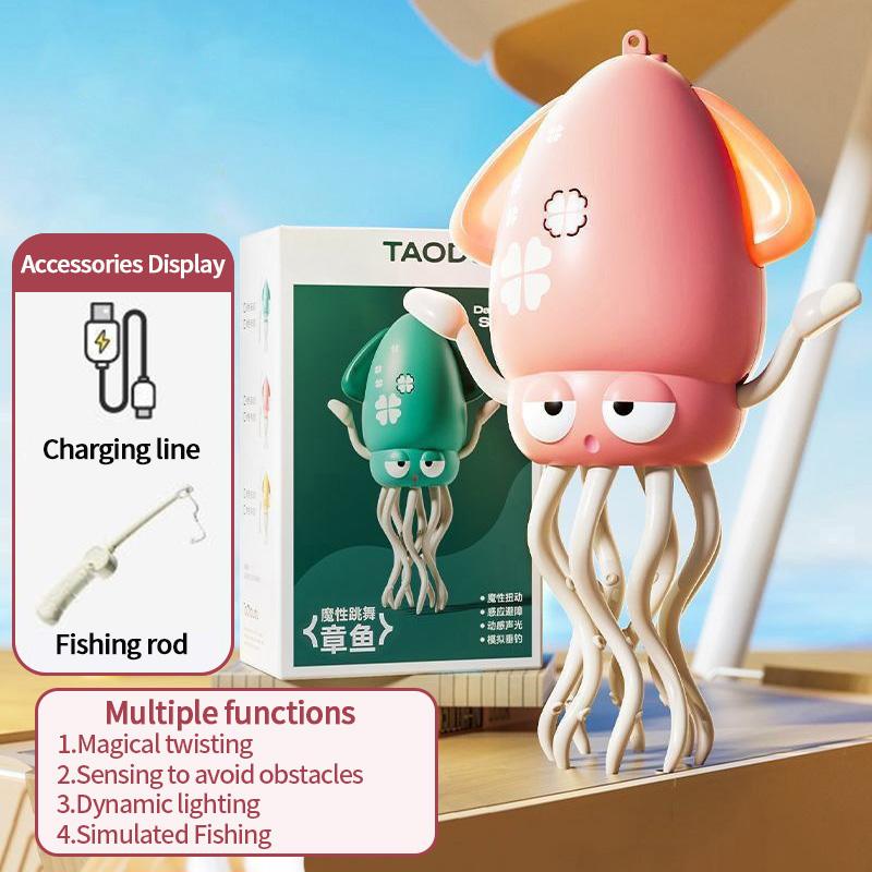 Electronic Dancing Squid Toys Magical Dancing Jellyfish Led Glowing Light Music Funny Dancing Octopu Best Children Festival Gift