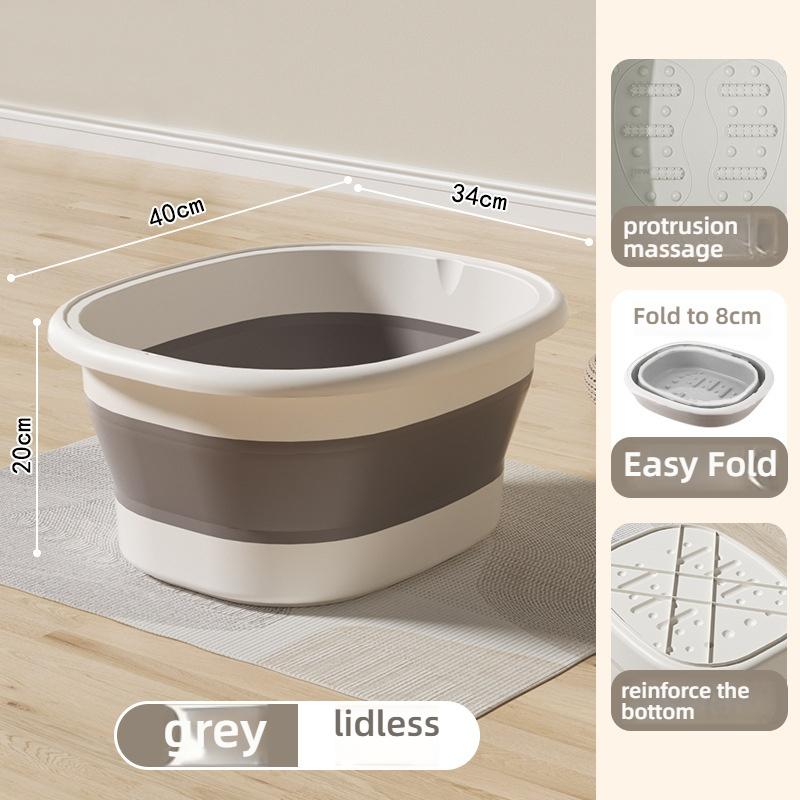 Складное ведро для ножной ванны бытовое портативное утолщенное для ножной ванны до икр с изоляцией ведро для ножной ванны