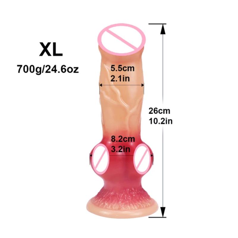 Огромный собачий дилдо, имитация пениса, дилдо в виде животного, секс-игрушка, анальная пробка, устройство для женской мастурбации, товары для взрослых женщин 18+
