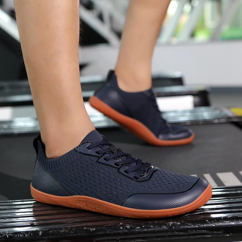 Сетчатые повседневные кроссовки с широким носком, легкие дышащие кроссовки для кросс-тренинга, женские, мужские, нескользящая обувь для ходьбы на плоской подошве