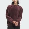 adidas Теплая серия Логотип Буква Свитшот Круглый вырез Длинный рукав Толстовка Унисекс Толстовка Темно-серо-коричневый JI6652