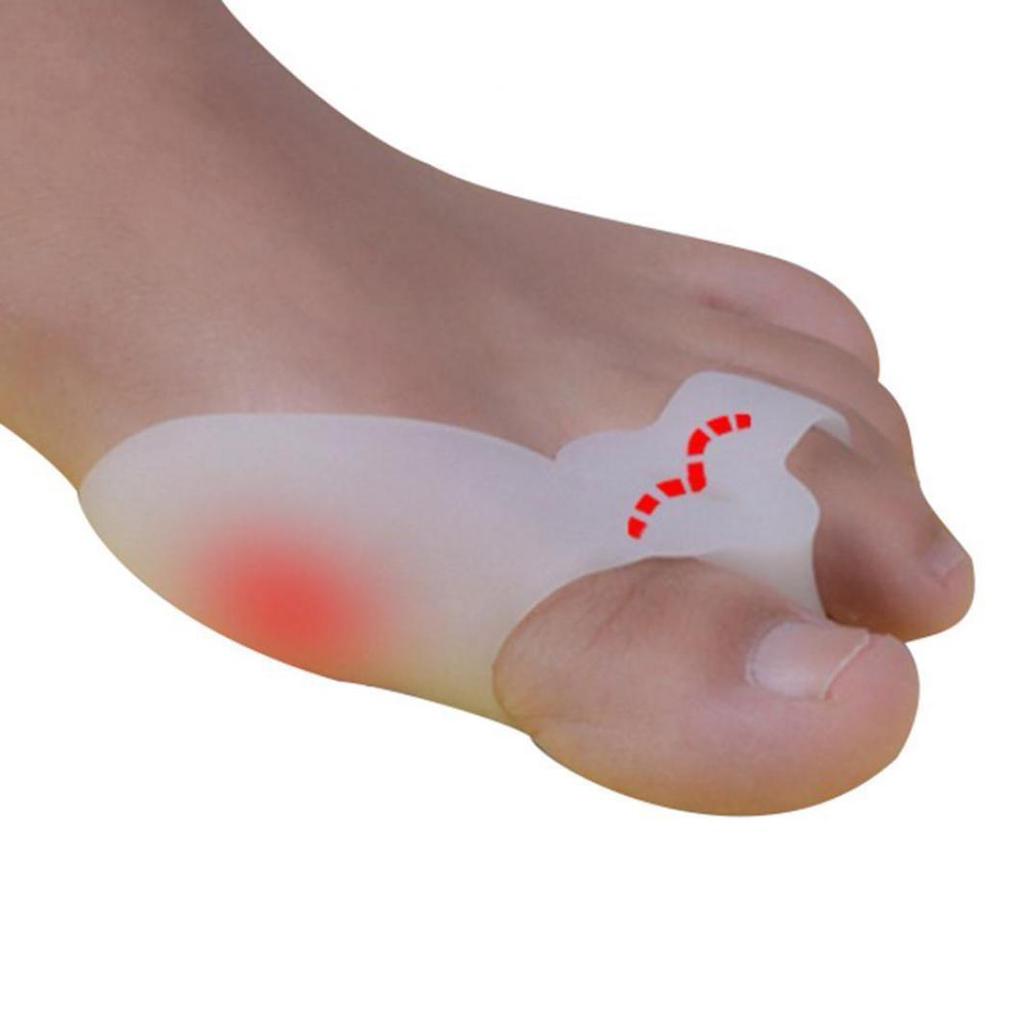 Silicone Bunion Toes Straightener Separator Ease Pain