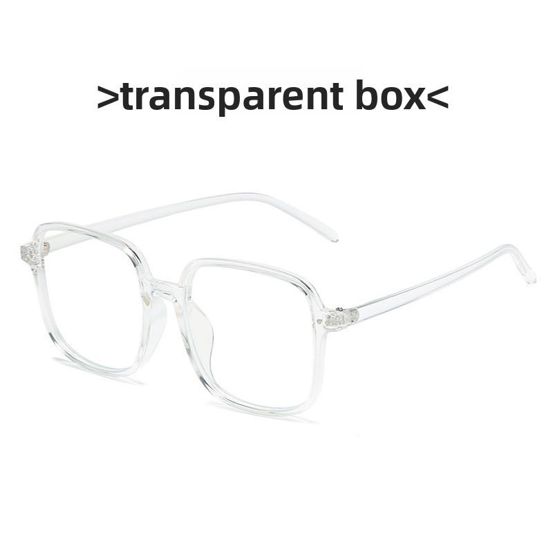Retro Square Flat Glasses With Blue Light Filter For Office And Home Use