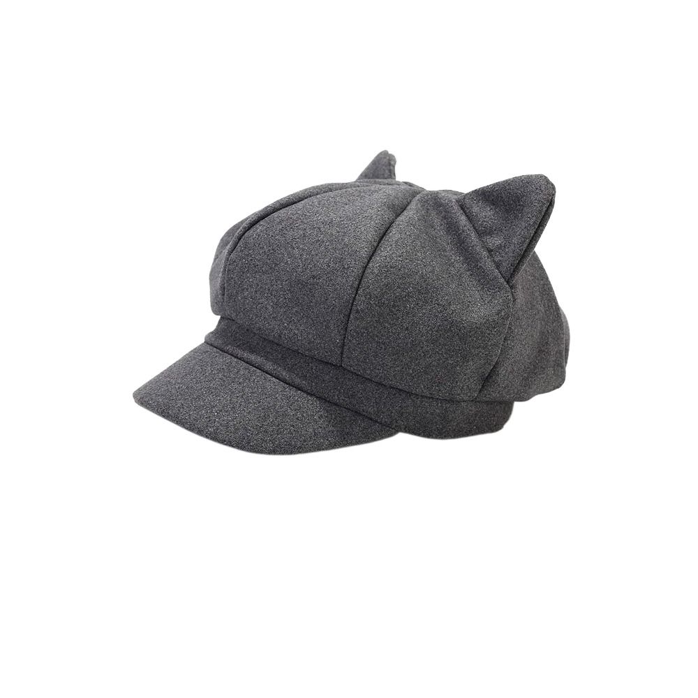 Warmer Beret Hat Short Eaves Duck Tongue Cap Autumn Winter Hat Octagonal Cap  Women Ladies Girl