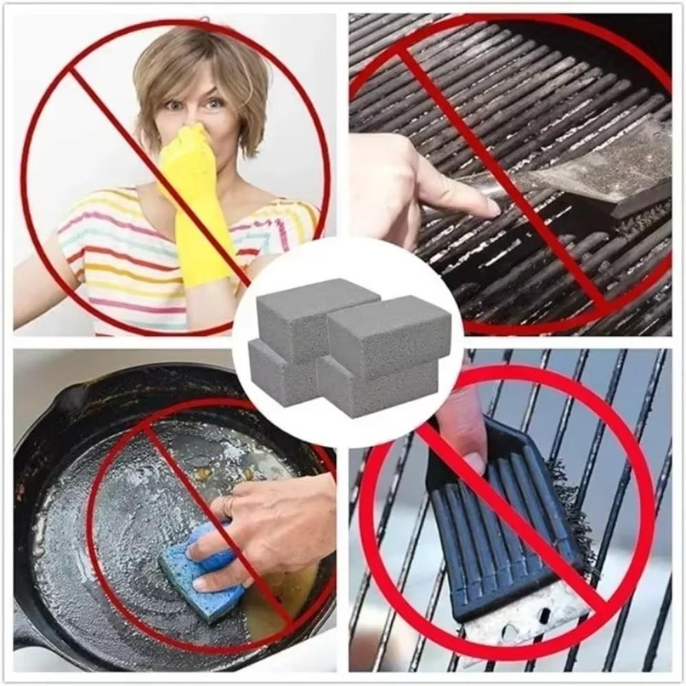 Grey BBQ Grill Cleaning Brush Brick Block Cuttable Grill Cleaning Brick New Pumice Cleaning Stone