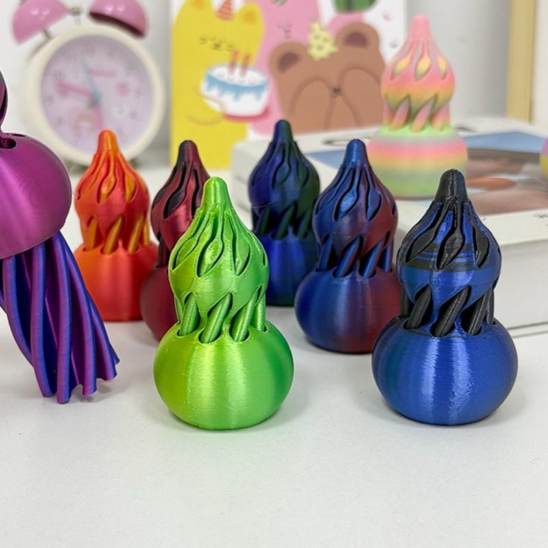 3D-печатная тыква 3D-печатное спиральное конусное вращающееся украшение Невозможная пирамида Мини вихрь Иллюзия нити Настольные аксессуары