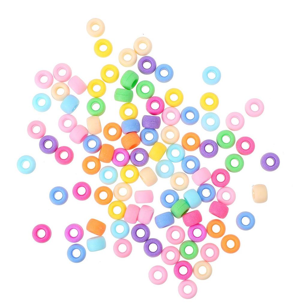 Lurrose Pony Beads Set, Acrylic, DIY, Colorful, Approximately 1000 Pieces, Bracelets, Necklaces, Decorative Materials, Handmade, Beginners