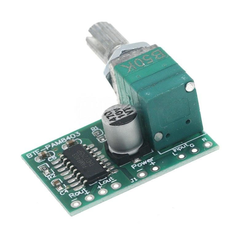 Mini PAM8403 Audio Amplifier Board Dual Channel DC5V USB Power Digital Stereo Sound Module for DIY Speakers