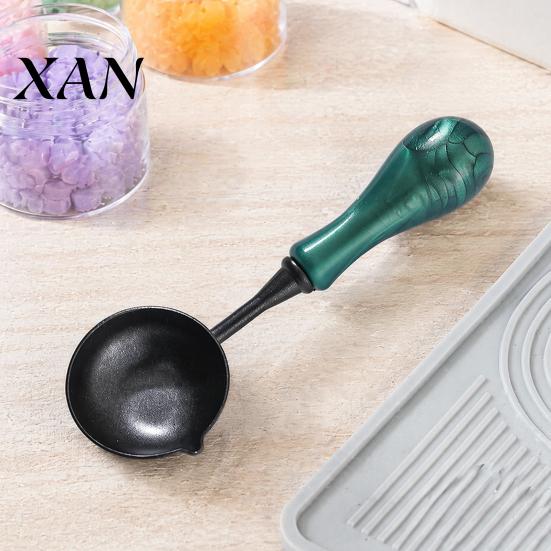 Envelope Wax Seal Spoon with Ergonomic Handle, Non-Stick Sealing Stamp Melting Spoon, Crafting Supplies Warmer for & Letter Art Crafts Accessories