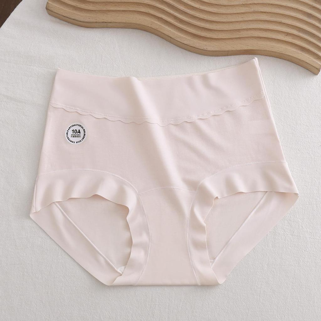 Lyocell High-Waisted Women's Underwear - Antibacterial, Soft, Breathable, Cool, Tummy Control Triangle Panties with Extended Crotch