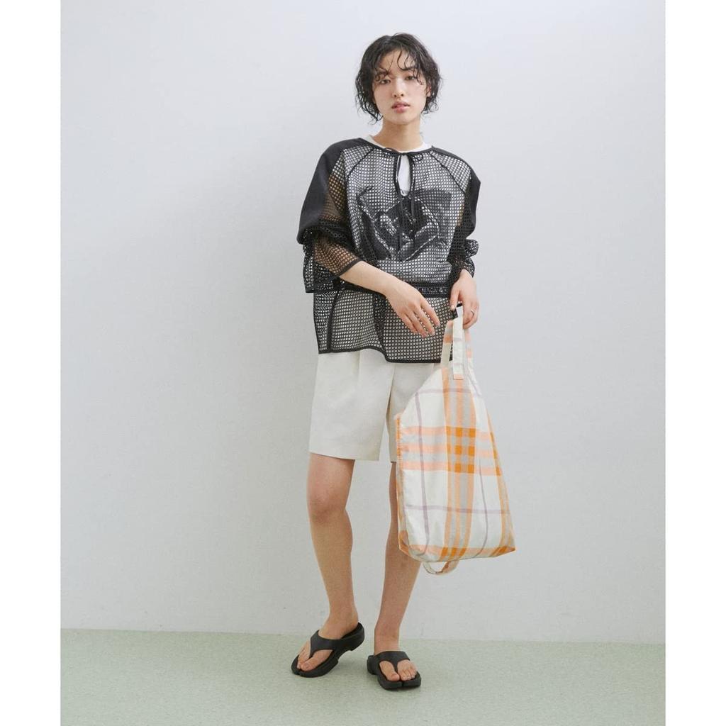 Et Rope Shorts Waist Logo Satin Shorts GAS03230 White [Adam Femme] [Sustainable] Women's (12)