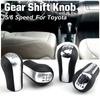 5/6 Speed MT Car Gear Shift Knob PU Leather For Toyota Corolla Verso RAV4 Yaris AYGO Gearshift Shifter Lever