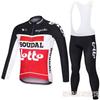 Team Version Tour De France Long-sleeved Cycling Suit Men's Spring and Autumn Breathable Road Bicycle Overalls