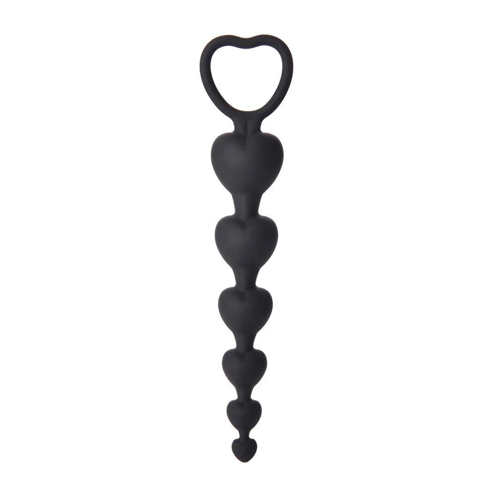 Anal Plug Massager Vaginal Stimulator With Wearable Silicone Anal Beads Female Gay Sex Toys for Men Women Butt Pull Rings Sextoy