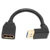 Кабель Displayport 1.4 с углом 90 градусов 0,15 метра Адаптер Displayport Прямой угол Displayport Рабочая станция