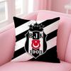 Логотип спортивной команды BBesiktas BJK Наволочка для подушки Короткий плюш Невидимая молния Комната Диван Наволочка