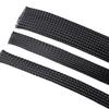 Black Flame Retardant Braided Nylon Mesh Tube - Expandable PET Shock-Absorbing Wire Sleeve