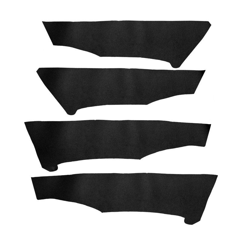 4 шт., кожаная дверная ручка автомобиля из микрофибры, накладка на панель для Honda Civic 8th Gen 2006 2007 2008 2009 2010 2011