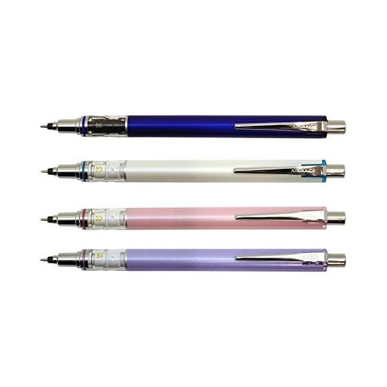 Mitsubishi Pencil KURUTOGA ADVANCE Mechanical Pencil 0.3mm Baby Pink M35591P.68 with W Speed Engine and Lead Break Prevention Mechanism