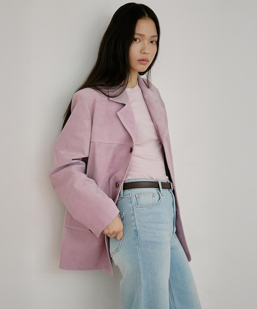 AURE SEOUL Suede Jacket [Pink]