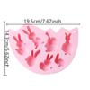 Rabbit Silicone Cake Mold Baby Food Making Mould DIY Easter Bunny Egg Pudding Jelly Candy Chocolate Molds Bread Baking Tool