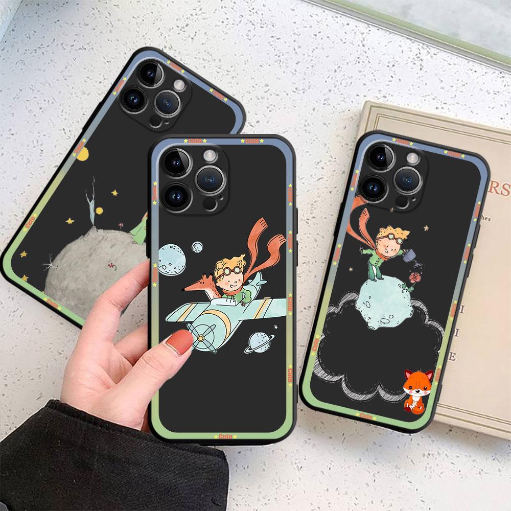 Silicone Phone Case For Apple Iphone 11 8 Plus 7 6s 14 Pro Max 13 Pro 12 Mini Se Xs X Xr Capa Cases The Little Prince Fox Cover