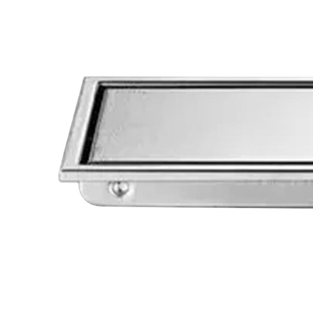Linear Floor Drain Rectangular Prevent Clogging 304 Stainless Steel Long Shower Drain for Bathroom
