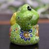 Фигурка лягушки Кутани Керамика Сашими Овальная лягушка Талисман на удачу Предмет фэн-шуй