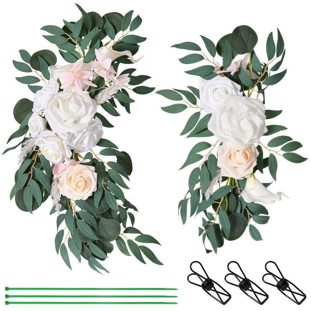 Wedding Decorations Fake Floral Rose Ceremony Flower Wreath Arch Flowers Kit Wedding Party