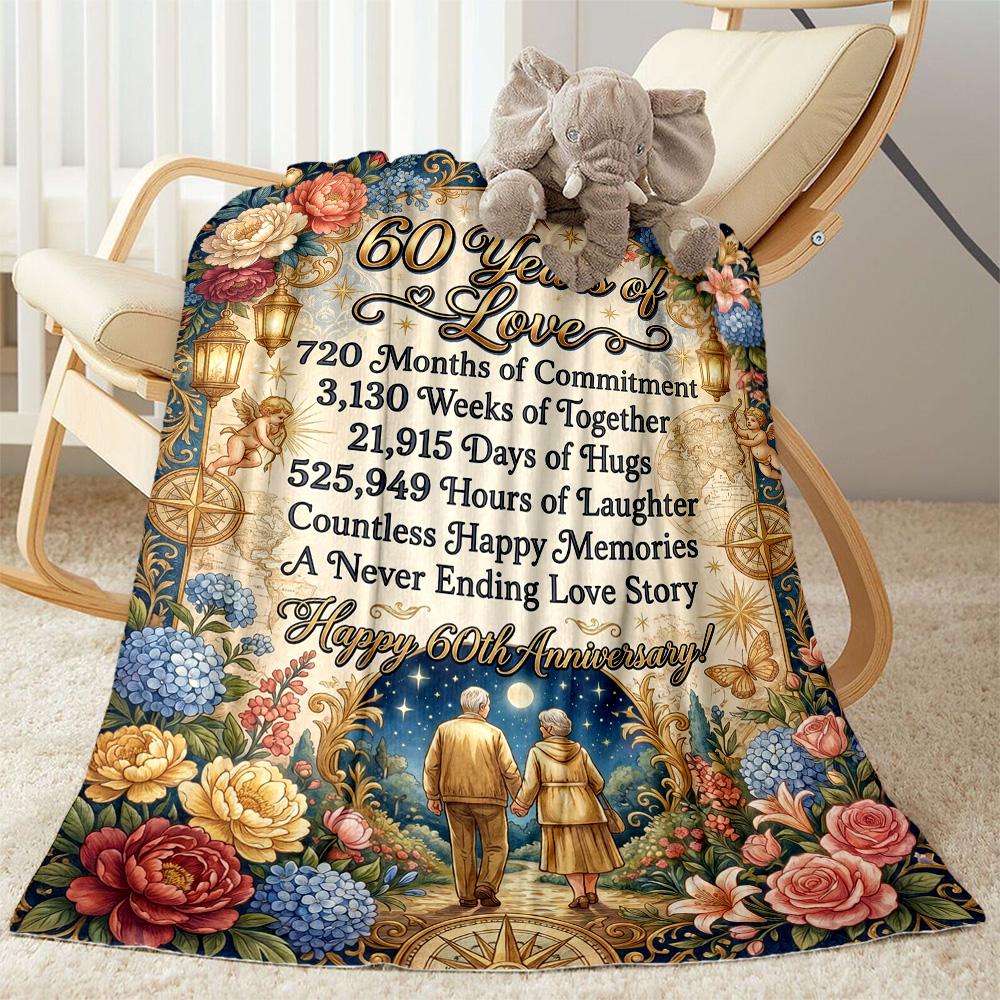 Love's Enduring Journey Flannel Blanket-Soft and Suitable for Sofas,Beds,Offices,Travel,All Seasons,Great Gift for Holidays and Birthdays.