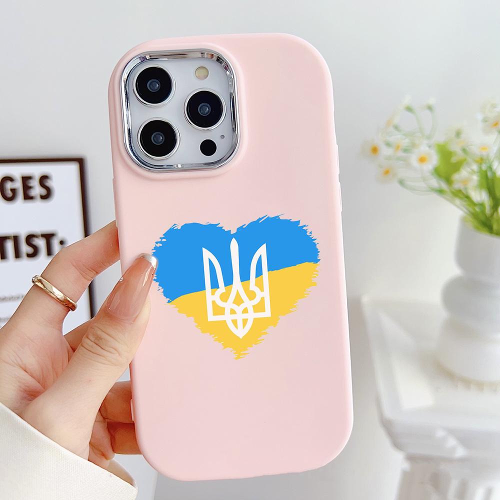 LZ27 Мягкий чехол для телефона с национальным гербом и сердцем для Samsung S24 Ultra S23 Plus S21 FE A16 A54 A34 A05s Infinix Hot 40 30i, защитный противоударный чехол для объектива