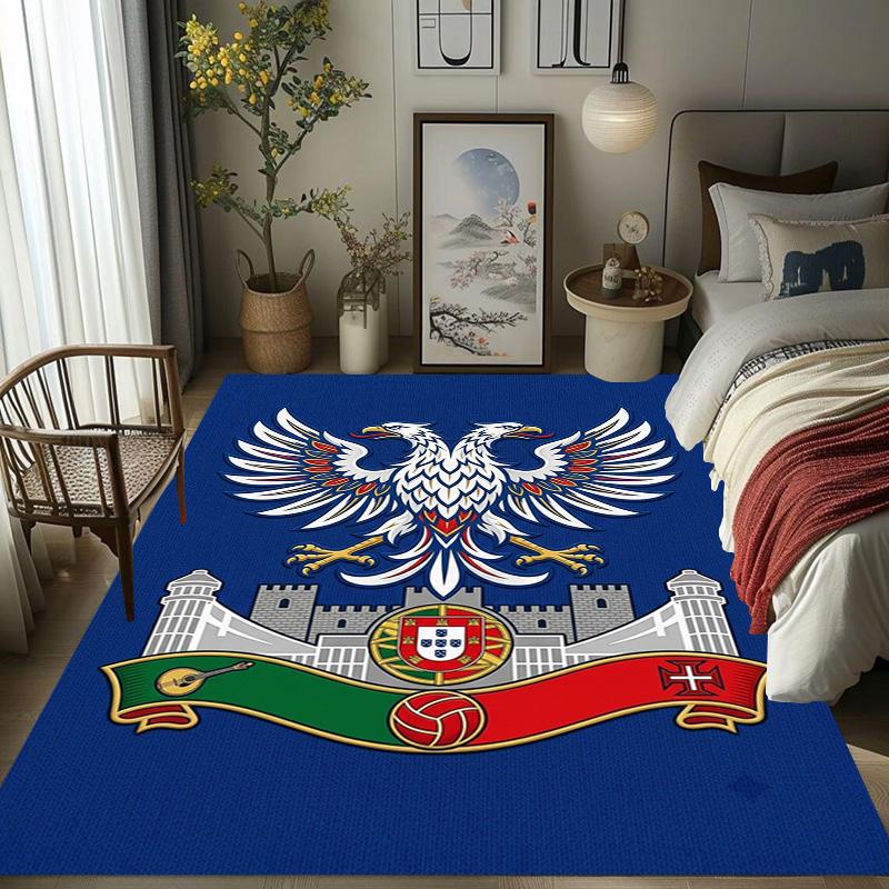 Portuguese Heritage Emblem carpet printing Living room and bedroom mats Dormitory decoration Doormat Christmas gifts