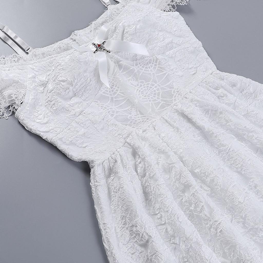 (радость выбирать)Женское однотонное кружевное мини-платье в стиле панк в готическом стиле в стиле пэчворк