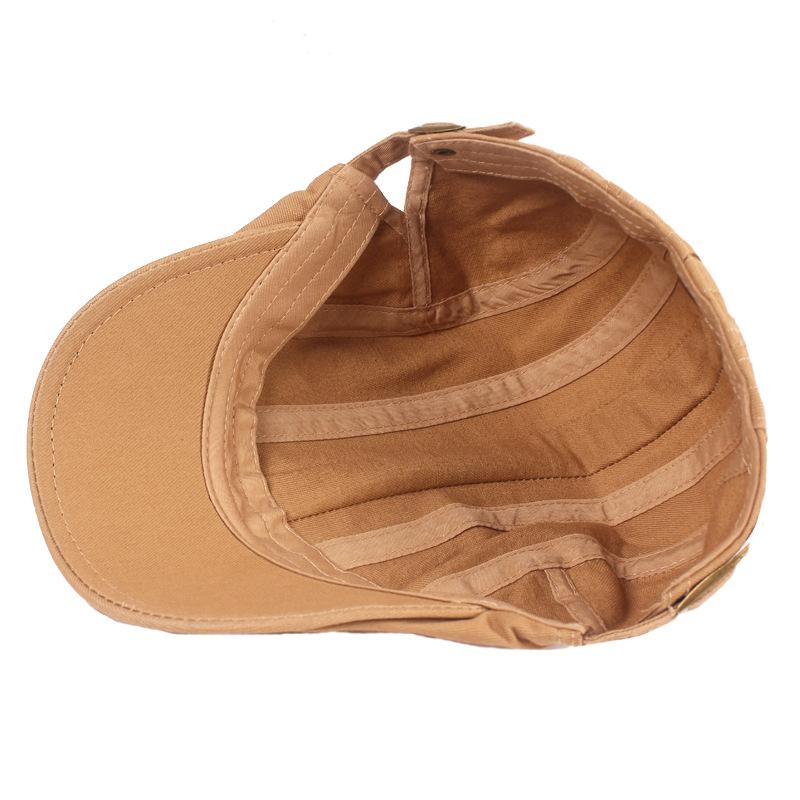 Кепка с язычком из хлопка, берет для литературной молодежи, однотонная простая шляпа, кепка для людей среднего и пожилого возраста, мужская шляпа