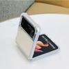 Роскошный чехол для Samsung Galaxy Z Flip 3 4 5G Funda Z Flip3 Прозрачный ПК Жесткий Противоударный Задняя крышка телефона Коке Ракушка Мрамор