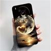 Phone Case For ZTE Blade V70 Max/Nubia V70 Max Soft Silicone Black Case Bright Pattern Pink Sand Beach,Garden Shockproof Shell