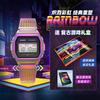 Casio Серия VINTAGE - квадратные ретро металлические маленькие квадратные спортивные часы радужного цвета кварцевый механизм нержавеющая сталь тканевый ремешок японский A1000PRW-1PRD