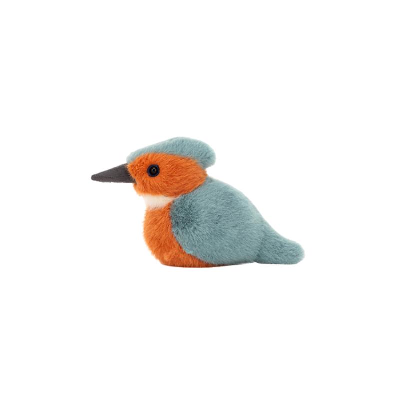 JELLYCAT Серия Птицы Животное Бодрин Зимородок Успокаивающая Кукла Плюшевая Кукла Высота 10 см