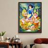 DIY Diamond Painting Princess and Dwarf Cross Stitch Kit Mosaic Art Diamond Painting Full Circle Diamond Home Decoration